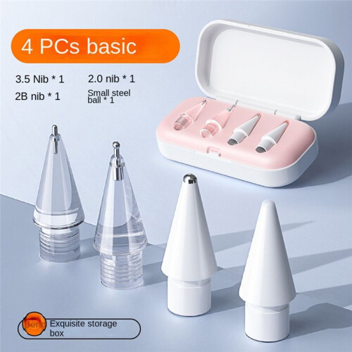 Replacement Pencil Tips 4 Pcs Thin Soft Nibs for  Pro Pencil 1/2 Pro Stylus Fine Nib 1