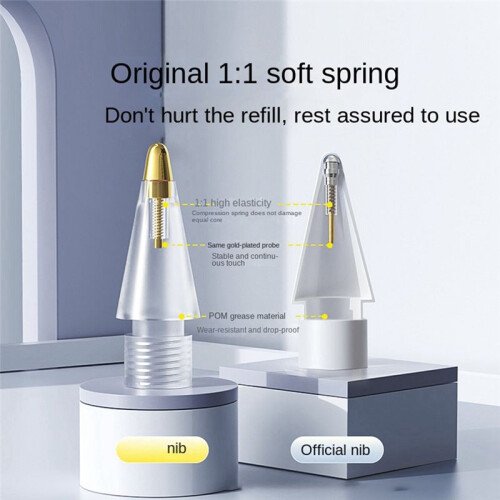 Replacement Pencil Tips 4 Pcs Thin Soft Nibs for  Pro Pencil 1/2 Pro Stylus Fine Nib 2