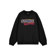Sonic The Hedgehog Mens Distressed Logo Sweatshirt