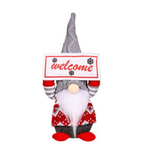 Gnomos de Natal de PelúCia Feitos à MãO Enfeites de Gnomo Tomte Sueco com LED, Bonecos Elfos Escandinavos Estatueta NóRdica B