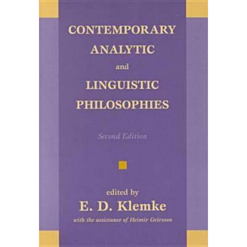 Contemporary Analytic and Linguistic Philosophies Paperback Book