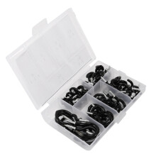 70 Unidades de Ganchos de Parafuso de Copo Preto, Ganchos de Teto Revestidos de 6 Tamanhos Cabide para Plantas Suspensas, Canecas, Luzes de Natal,