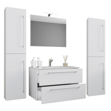 (Matt, Single Basin) 5-part washbasin washbasin Badinos SP