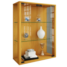(Matt, Wood) Wall display cabinet hanging display cabinet glass Udina M