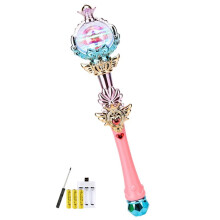 Varinha de Luzes Brilhantes Varinha de Princesa Encantadora com Luz Brinquedo Luminoso Fino Acabamento Varinha Mágica Infantil A