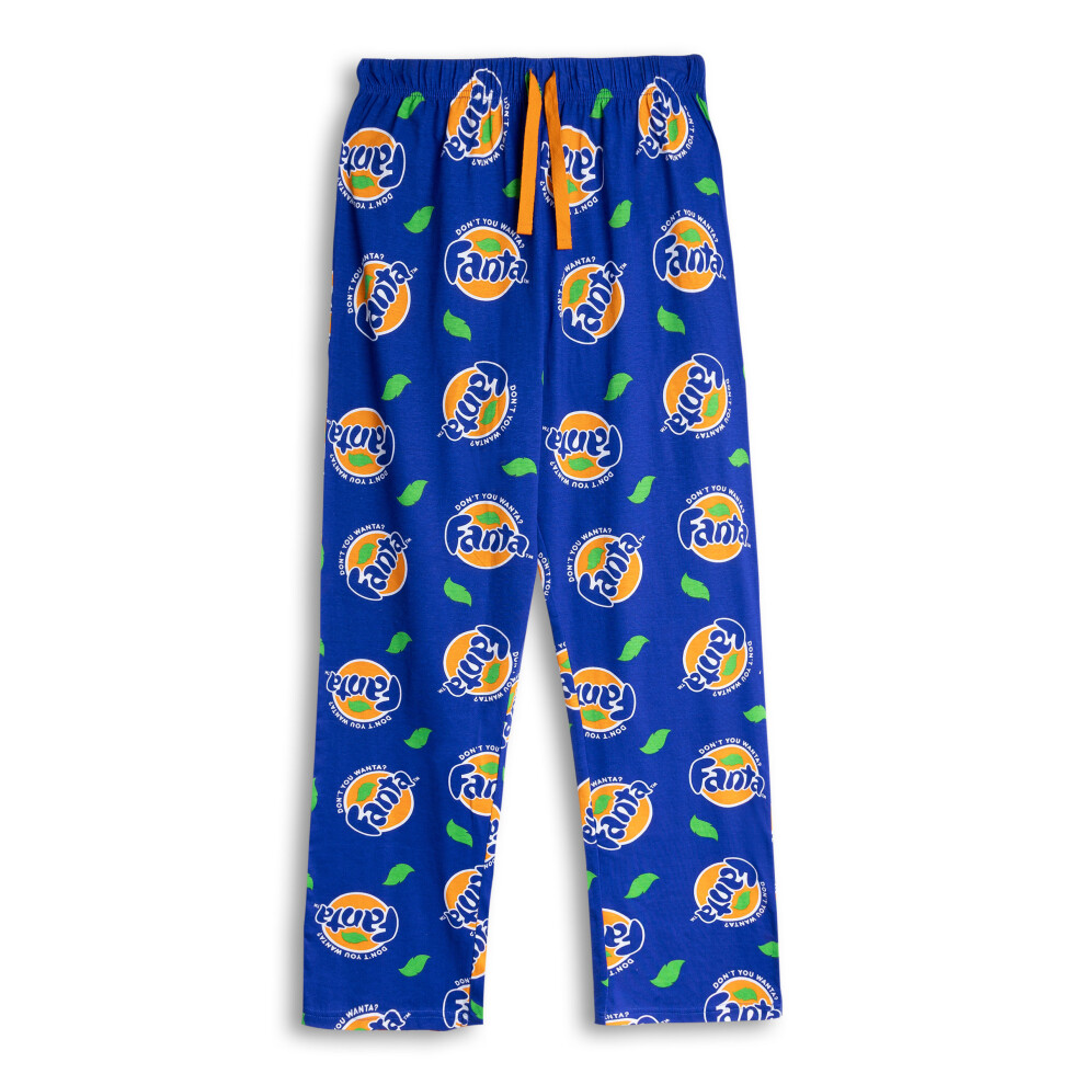 Coca Cola (X-Large) Fanta Lounge Pants (Mens Blue)
