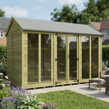 12 x 6 Apex Summer House Tanalised (Full Height Window) Fast & Free 2-5 Nationwide Delivery