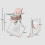 My Babiie MBHC2 Compact Folding Highchair - Pink 8