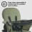 My Babiie MBHC2 Compact Folding Highchair - Sage Green 6