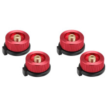 4 PCS Camping Gas Adapter Convertor Stove Connection for Butane Canister to Screw Gas Cartridge