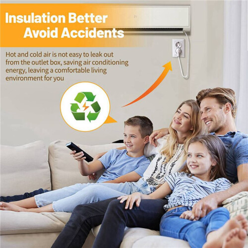 60Pcs Wall Insulation Outlet Insulators Sealers,Electrical Outlet Insulation Pads for Wall, Light,  Socket