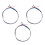 3 x 4 String Set Steel Silver  for 4/4 Viol 2