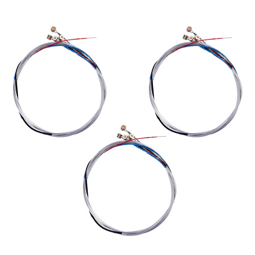 3 x 4 String Set Steel Silver  for 4/4 Viol 1