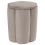 Beliani Pouffe TAPPEN Velvet Taupe 1