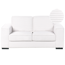 2 Seater VIKRAN Corduroy White