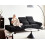 Beliani Sofa 3 Seater IKAST Fabric Black 2