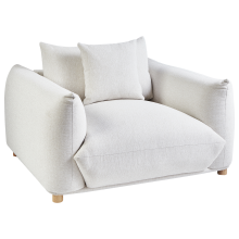 Armchair LUVOS Fabric Off-White
