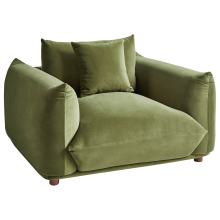 Armchair LUVOS Velvet Green