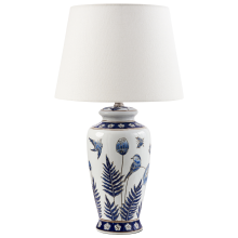 Table Lamp BIJELA Porcelain White/ Blue