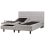 Beliani Adjustable Bed Fabric DUKE 180 x 200 cm (EU Super King) Light Grey 1
