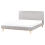 Beliani Bed Chenille TALENCE 160 x 200 cm (EU King Size) Light Grey 1