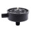 1/2" PT Male Thread Black Plastic 10cm Dia Filter Silencer for Air Compressor 2