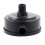 1/2" PT Male Thread Black Plastic 10cm Dia Filter Silencer for Air Compressor 5