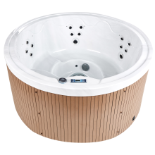 Outdoor Hot Tub with LED MARFIL Brown