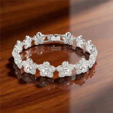 (SHXHSL01) Jewelry Selection New Hot Selling Flower Full Diamond Necklace Set, Suitable For Parties, As A Gift