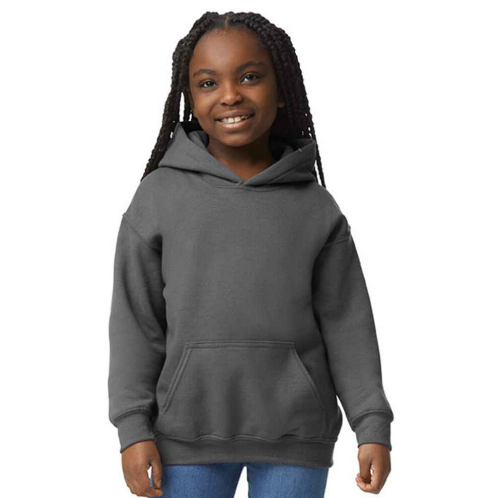Gildan (12-13 Years, Charcoal) Childrens/Kids Heavy Blend Hooded Sweatshirt