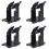 4X External Rolls Label Holder, 2 in 1 Fanfold Stack Paper Holder for Desktop Thermal Label Printer 2