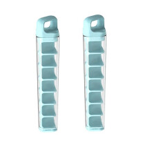 2PCS 12 Grids Ice Square Tray Plastic Maker Mold for Cocktail Juice Whiskey Ice Square Tray with Lid Kitchen Tool