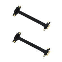 2X PCIE PCI Riser PCI-E Express Riser Card PCIE X1 Extension Cable for Motherboard Extender Converter Adapter Cable 20cm