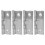 4X 2 Inch Long Stainless Steel Self-Closing Corner Spring Draw Door Hinge 1
