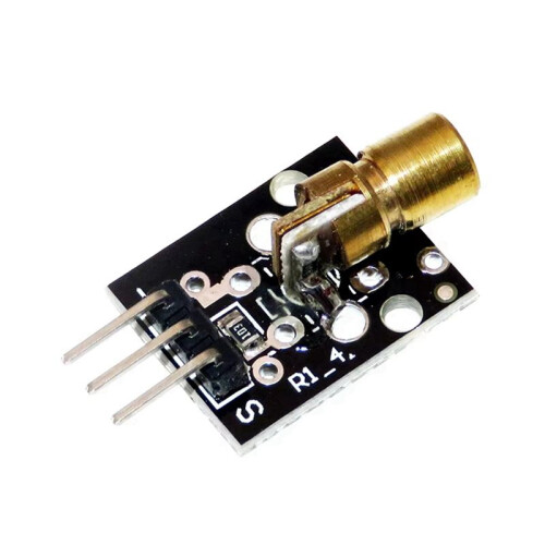 15st KY-008 650nm Laser Sensor Module 6mm 5V Röd Laser Dot Diode Kopar Header för 2