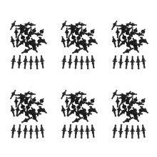 192 PCS Rubber Anti Vibration Mount Screw Pin Rivet,for PC Case Fans Anti Vibration
