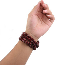 10X Wooden Prayer Chain 108 Pcs Buddha Buddhist Mala Bracelet -Like Red