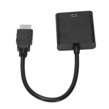 5X to VGA Male to VGA RGB Female Video Converter Adapter Male to Female Cable 1080P (Black)