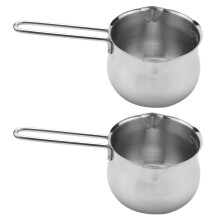 2X Non-Stick Pan Milk Pot Butter Chocolate Melted Heating Pot Warmer Pan Small Saucepan Cheese Pot with pour Spouts