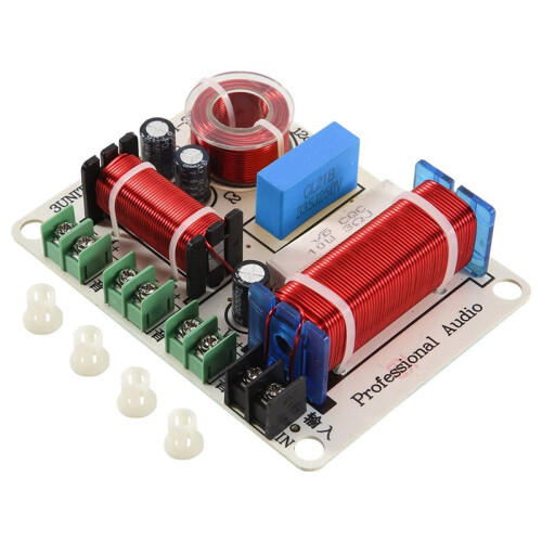 2X 3 Way Speaker Frequency Divider 300W HiFi Crossover Filter Frequency Distributor for DIY Home Speaker Modification 2