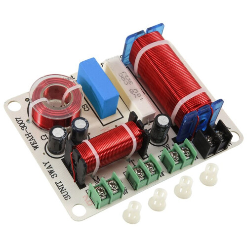2X 3 Way Speaker Frequency Divider 300W HiFi Crossover Filter Frequency Distributor for DIY Home Speaker Modification