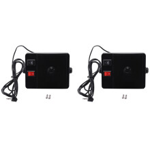 2piezas 3.5mm Diamante Carga Pesada TS-750 Altavoz Externo para Walkie Talkie QYT CB Radio Bidireccional Radio Movil del Coche