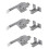 3X Stainless Steel Spring Loaded Walk in Freezer Cooler Door Handle 1