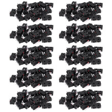200Pcs AC 125V 250V 5A SPDT 3-Pin Momentary Plastic Micro Limit Black+Silver