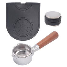 Kaffe 54 Mm BottenlöSt Portafilter + 53 Mm KaffeföRdelare & Sabotage + Tampmatta för Barista Express