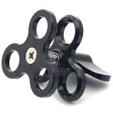 2X Aluminum Alloy Joint Arms 3 Section Joint Clamp Mount Fill Light Lamp Holder for Black