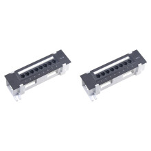 2X 8 Port Patch Panel for Cat. 6 Versatile Data Center Plastic Wall Mount for Computer Home for Wiring Server Room