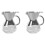 2X Glass Coffee Pot with Filter High Temperature Resistant Espresso Pots Graduated Scale Coffee Server 400ml 1