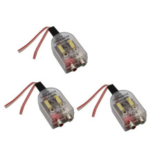 3Pcs K-28 12V Universal Car High to Low Impedance Converter Speaker to RCA Car Converter RCA Converter