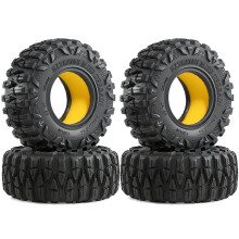 4PCS 2.2 Inch Soft Tires 120mm Wheel Tyre for 1/10 RC Crawler Car SCX10 90046 RR10 Wraith 90018 90048 TRX4